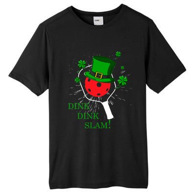 Pickleball St Patricks Day Leprechaun Dink Dink Slam Tall Fusion ChromaSoft Performance T-Shirt