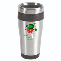Pickleball St Patricks Day Leprechaun Dink Dink Slam 16oz Travel Tumbler