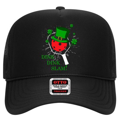 Pickleball St Patricks Day Leprechaun Dink Dink Slam Trucker Hat