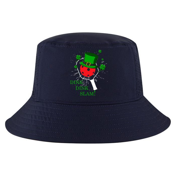 Pickleball St Patricks Day Leprechaun Dink Dink Slam Cool Comfort Performance Bucket Hat