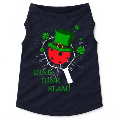 Pickleball St Patricks Day Leprechaun Dink Dink Slam Doggie Tank