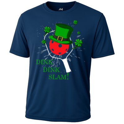 Pickleball St Patricks Day Leprechaun Dink Dink Slam Performance Shirt