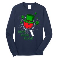 Pickleball St Patricks Day Leprechaun Dink Dink Slam Long Sleeve Shirt