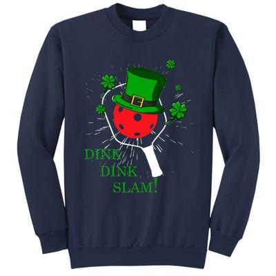 Pickleball St Patricks Day Leprechaun Dink Dink Slam Sweatshirt