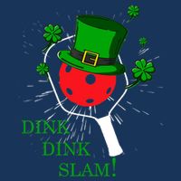 Pickleball St Patricks Day Leprechaun Dink Dink Slam Drawstring Bag