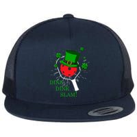Pickleball St Patricks Day Leprechaun Dink Dink Slam Flat Bill Trucker Hat