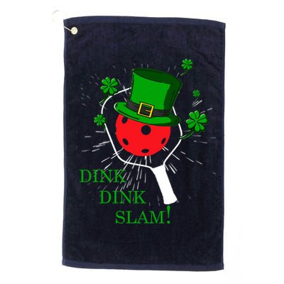 Pickleball St Patricks Day Leprechaun Dink Dink Slam Golf Towel