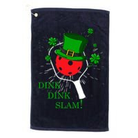 Pickleball St Patricks Day Leprechaun Dink Dink Slam Golf Towel