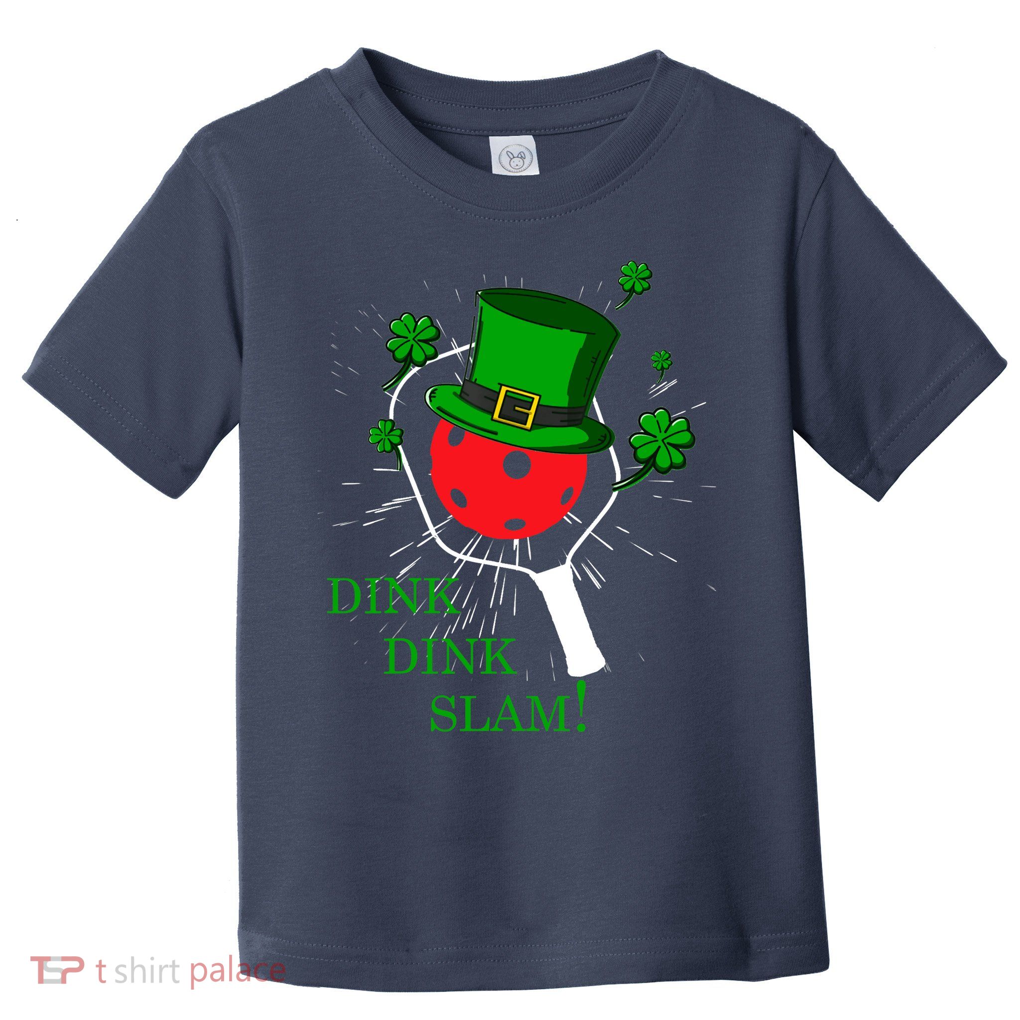 Pickleball St Patricks Day Leprechaun Dink Dink Slam Toddler T-Shirt
