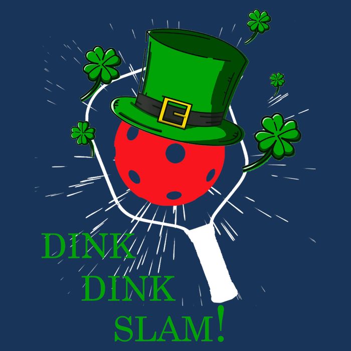 Pickleball St Patricks Day Leprechaun Dink Dink Slam Short Acrylic Beanie