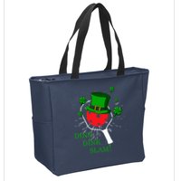 Pickleball St Patricks Day Leprechaun Dink Dink Slam Zip Tote Bag