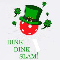 Pickleball St Patricks Day Leprechaun Dink Dink Slam Garment-Dyed Sweatshirt
