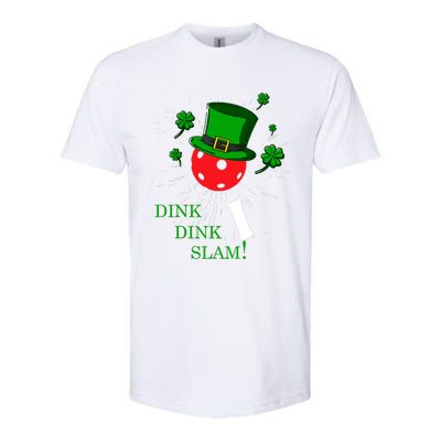 Pickleball St Patricks Day Leprechaun Dink Dink Slam Softstyle® CVC T-Shirt