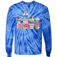 Pumpkin Spice Propofol Ativan Haldol Halloween Nurse Er Ed Cute Gift Tie-Dye Long Sleeve Shirt