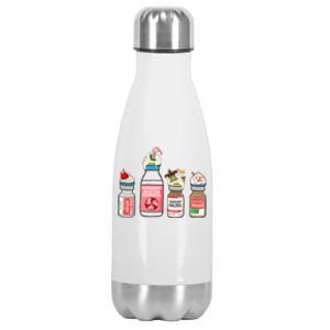 Pumpkin Spice Propofol Ativan Haldol Halloween Nurse Er Ed Cute Gift Stainless Steel Insulated Water Bottle