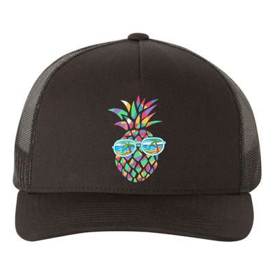 Pineapple Sunglasses Yupoong Adult 5-Panel Trucker Hat