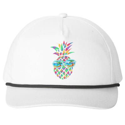 Pineapple Sunglasses Snapback Five-Panel Rope Hat