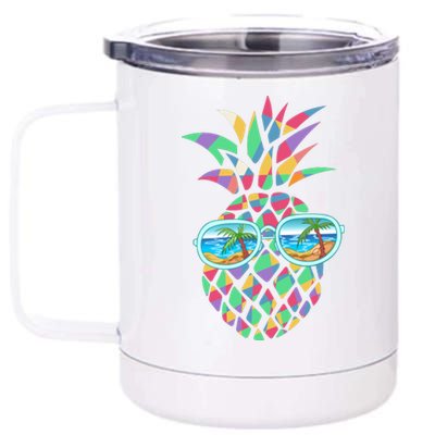 Pineapple Sunglasses 12 oz Stainless Steel Tumbler Cup