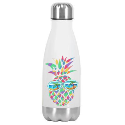 Pineapple Sunglasses Stainless Steel Insulated Water Bottle