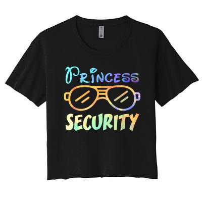 Princess Security Perfects Gifts For Dad Or Boyfriend Women's Crop Top Tee