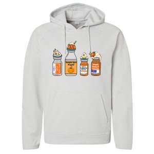 Pumpkin Spice Propofol Ativan Versed Haldol Nurse Halloween Performance Fleece Hoodie