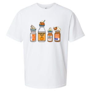 Pumpkin Spice Propofol Ativan Versed Haldol Nurse Halloween Sueded Cloud Jersey T-Shirt