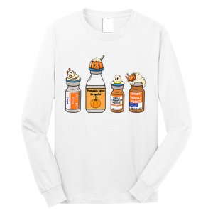 Pumpkin Spice Propofol Ativan Versed Haldol Nurse Halloween Long Sleeve Shirt