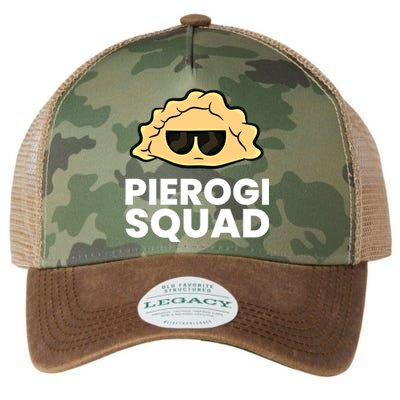 Pierogi Squad Poland Pierogi Meaningful Gift Legacy Tie Dye Trucker Hat