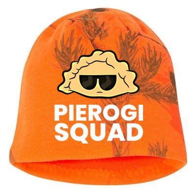 Pierogi Squad Poland Pierogi Meaningful Gift Kati - Camo Knit Beanie