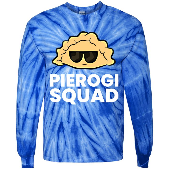 Pierogi Squad Poland Pierogi Meaningful Gift Tie-Dye Long Sleeve Shirt