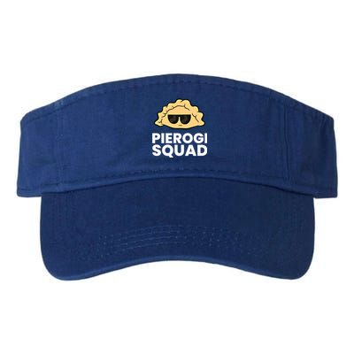 Pierogi Squad Poland Pierogi Meaningful Gift Valucap Bio-Washed Visor