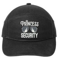 Princess Security Protection Birthday Party Matching Family 7-Panel Snapback Hat