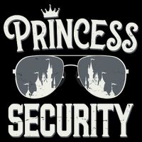 Princess Security Protection Birthday Party Matching Family 7-Panel Snapback Hat