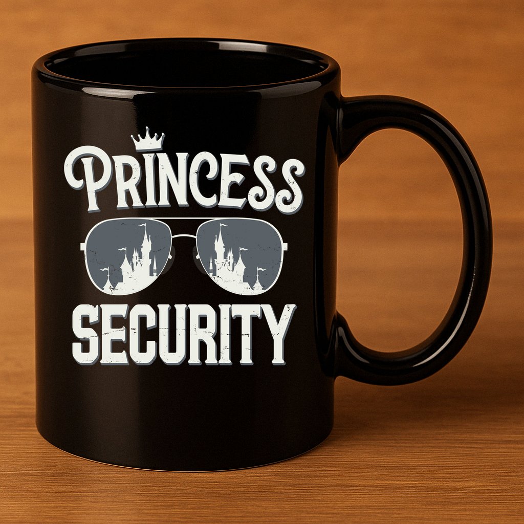 Princess Security Protection Birthday Party Matching Family 11oz C Handle Ceramic Mug
