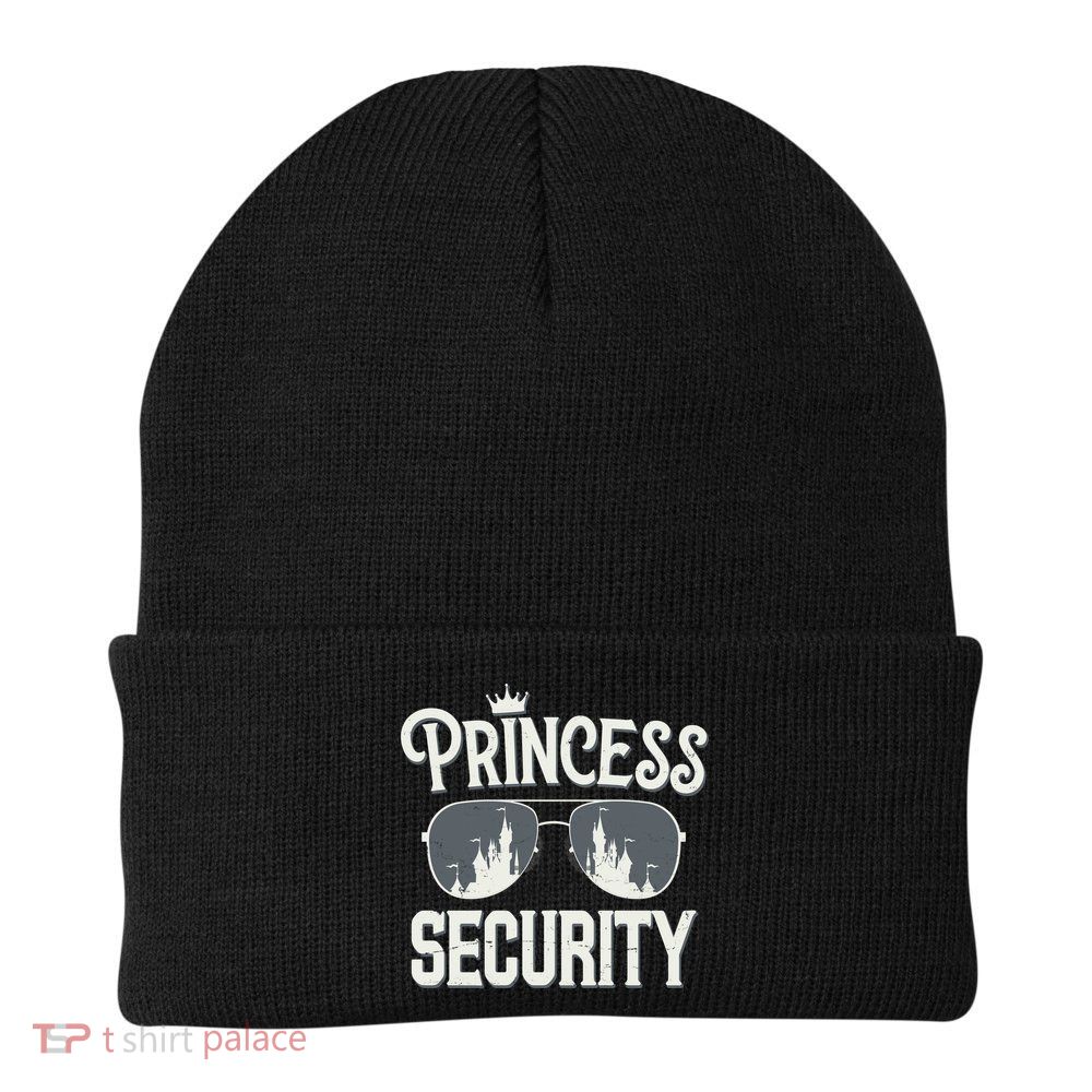 Princess Security Protection Birthday Party Matching Family Knit Cap Winter Beanie