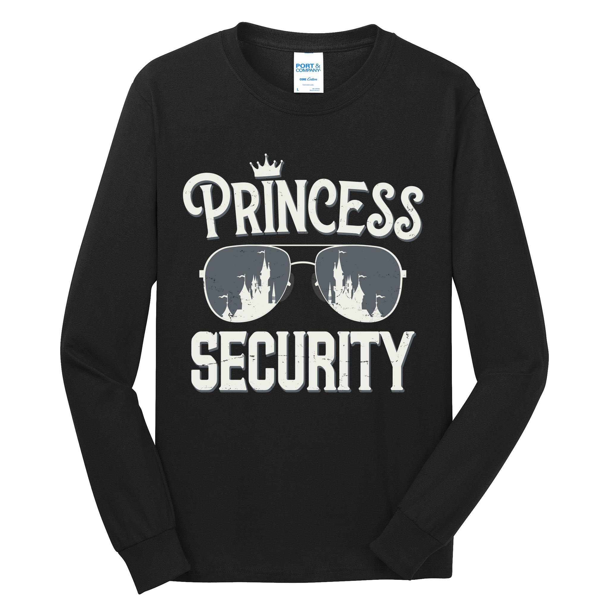 Princess Security Protection Birthday Party Matching Family Tall Long Sleeve T-Shirt