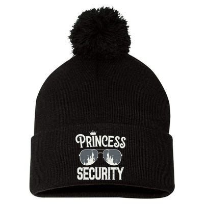 Princess Security Protection Birthday Party Matching Family Pom Pom 12in Knit Beanie