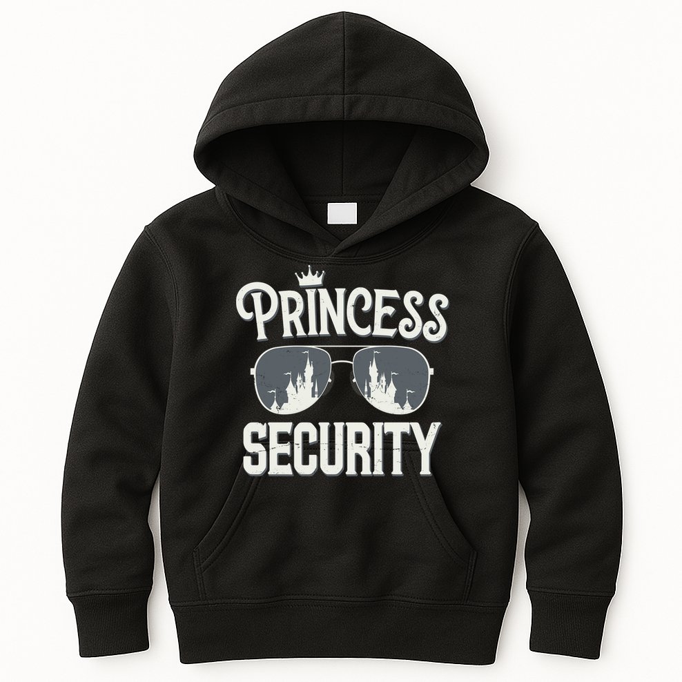 Princess Security Protection Birthday Party Matching Family Kids Hoodie