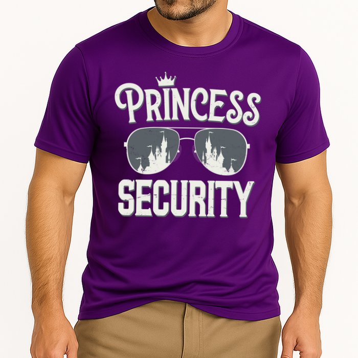 Princess Security Protection Birthday Party Matching Family Cooling Performance Crew T-Shirt