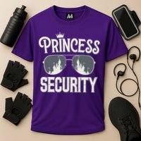 Princess Security Protection Birthday Party Matching Family Cooling Performance Crew T-Shirt