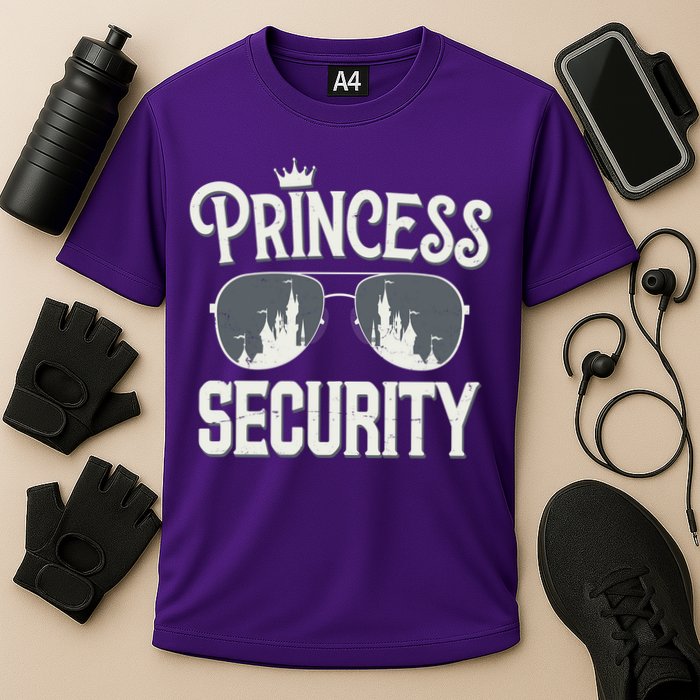 Princess Security Protection Birthday Party Matching Family Cooling Performance Crew T-Shirt