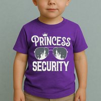 Princess Security Protection Birthday Party Matching Family Toddler T-Shirt
