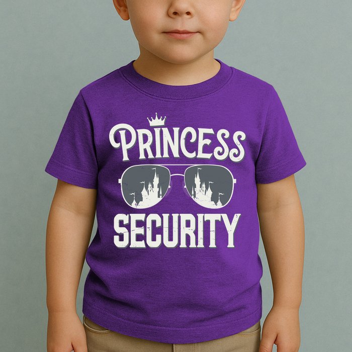 Princess Security Protection Birthday Party Matching Family Toddler T-Shirt