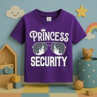 Princess Security Protection Birthday Party Matching Family Toddler T-Shirt