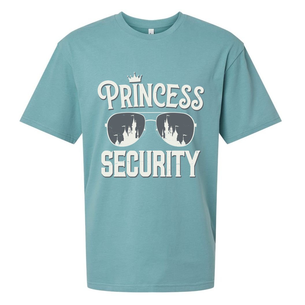 Princess Security Protection Birthday Party Matching Family Sueded Cloud Jersey T-Shirt