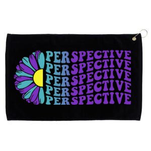 Perspective Suicide Prevention Awareness Sunflower Grommeted Golf Towel