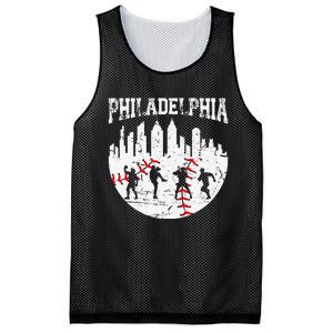 Philadelphia Skyline P.H.I.L.L.Y Cityscape Baseball Fans Mesh Reversible Basketball Jersey Tank