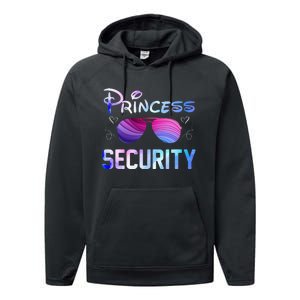 Princess Security Perfects Art For Dad or Boyfriend Performance Fleece Hoodie