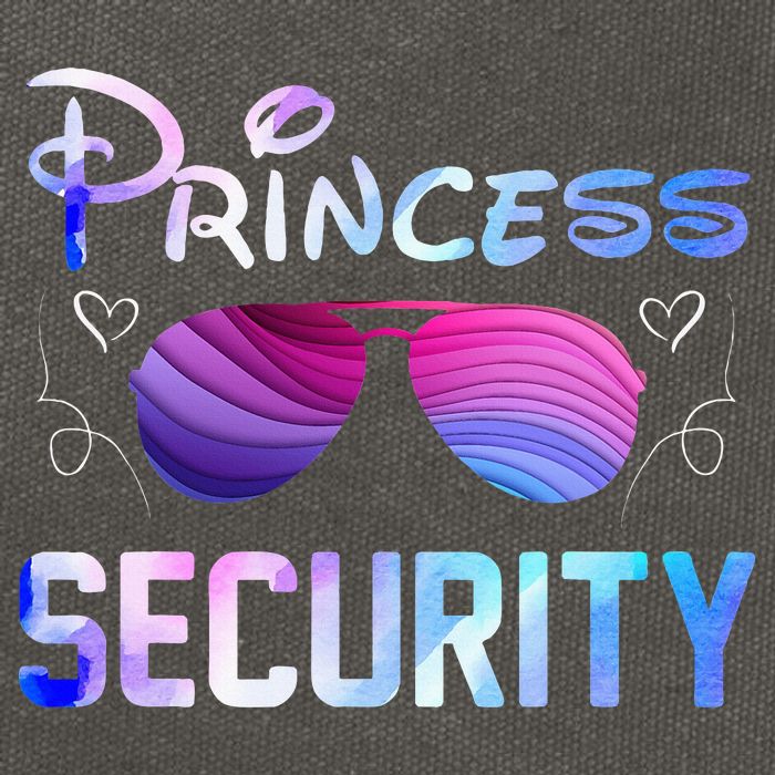 Princess Security Perfects Art For Dad or Boyfriend Cotton Canvas Backpack