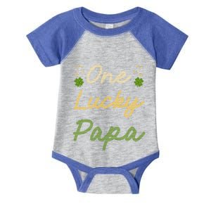 Papa St Patrick's Day Shamrock Father's Day Irish Daddy Gift Infant Baby Jersey Bodysuit